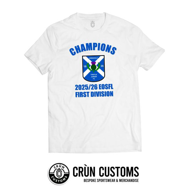Armadale Thistle EOSFL1 Champions T-Shirt